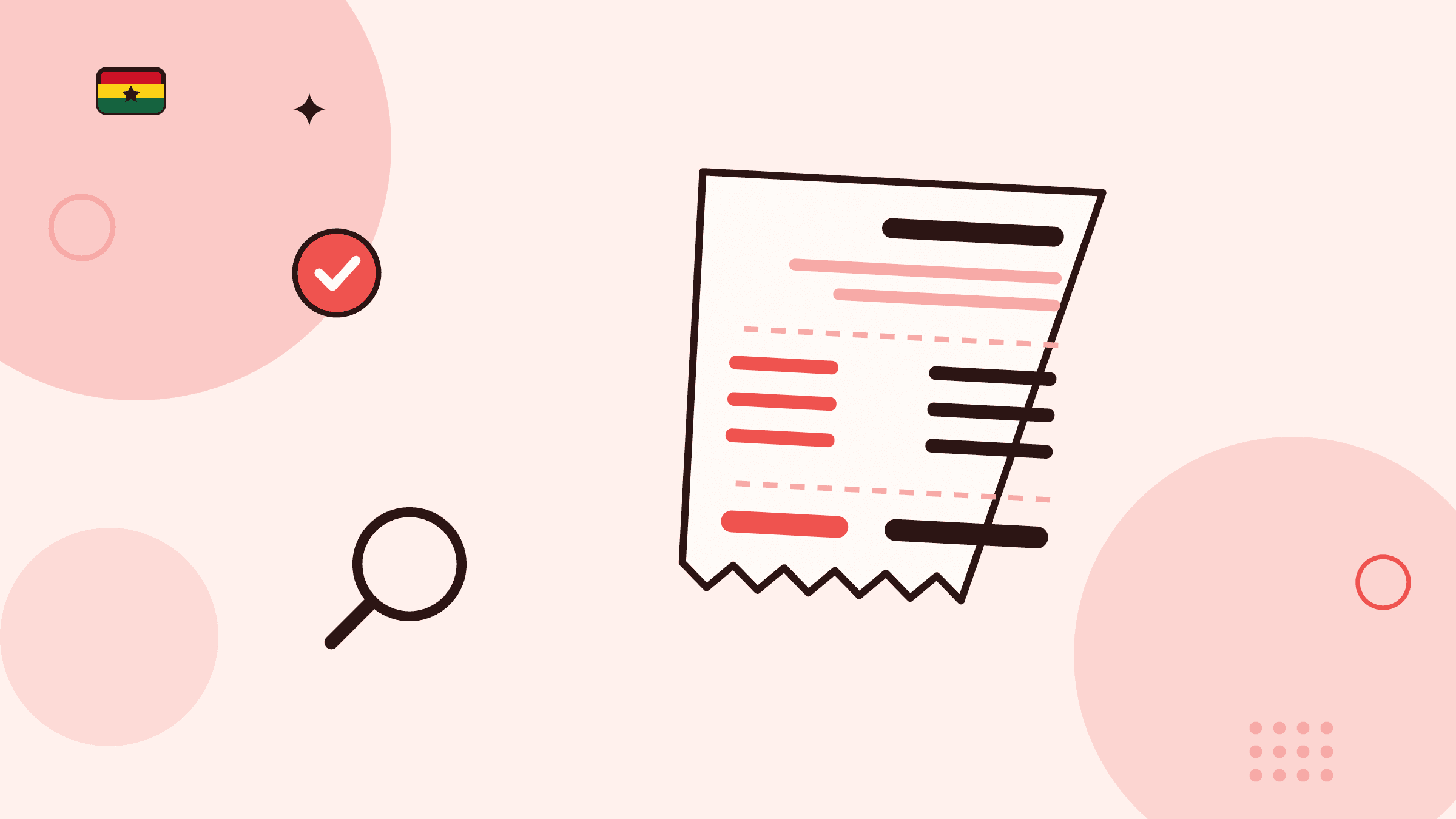 Illustration of a crypto order preview under a magnifier